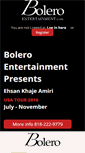 Mobile Screenshot of boleroentertainment.com